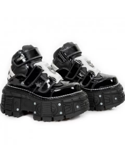 New Rock 285^Ankle Boot Black Imperfect  M-Tank008-C7