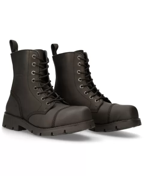 New Rock Military | Military^Ankle Boot Black Ranger With Laces M-Ranger008Mt-S3