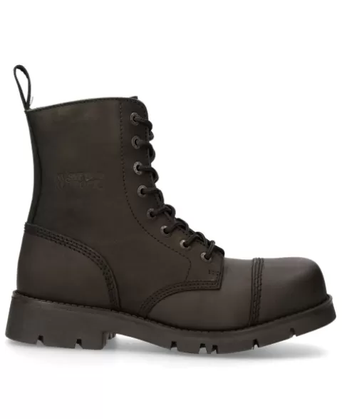 New Rock Military | Military^Ankle Boot Black Ranger With Laces M-Ranger008Mt-S3