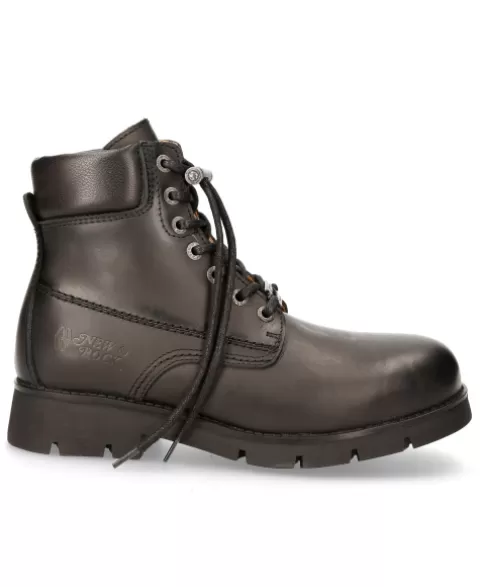 New Rock Military | Military^Ankle Boot Black Ranger With Laces M-Ranger046-S1