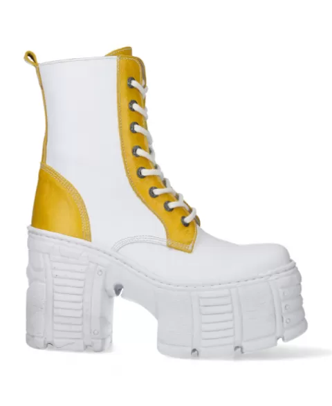 New Rock Booties | Booties^Ankle Boot Black Tower With Laces M-Tm008-C1