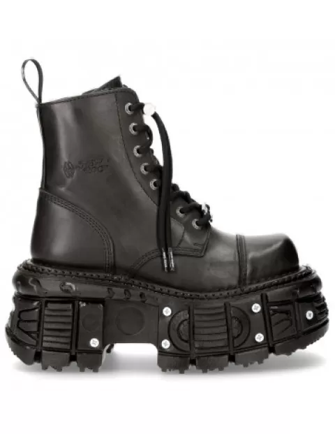 New Rock Military | Military^Ankle Boot  Imperfect With Laces M-Mili083Cct-C8