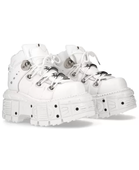 New Rock 106^Ankle Boot  Imperfect With Laces M-Tank106-C1