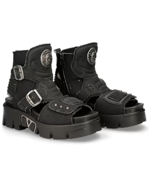 New Rock Sandals | Sandals^Ankle Boot Metallic M-Bios106-V1