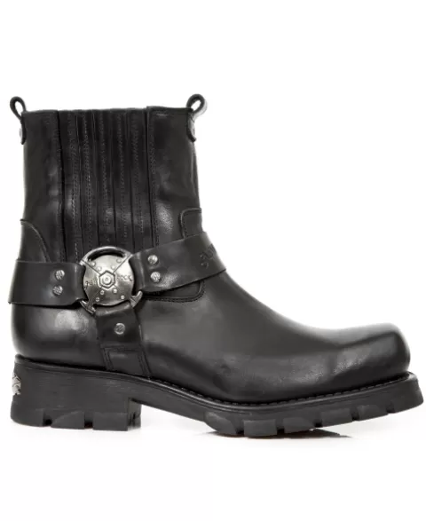 New Rock Biker^Ankle Boot Motorcycle M-7605-S1