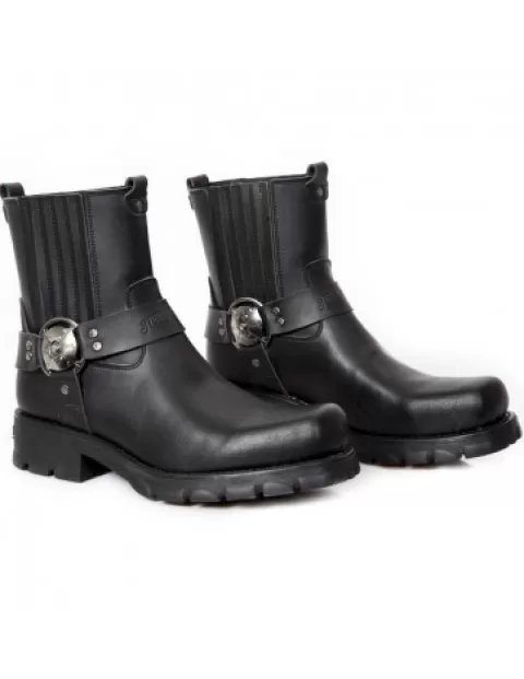 New Rock Biker^Ankle Boot Motorcycle M-7605-V1