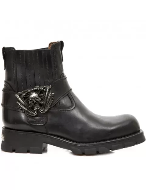 New Rock Biker^Ankle Boot Motorcycle M-7633-S1