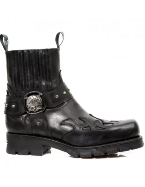 New Rock Biker^Ankle Boot Motorcycle M-7637-C2