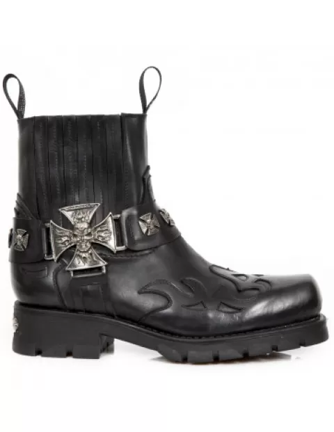 New Rock Biker^Ankle Boot Motorcycle M-7647-C1