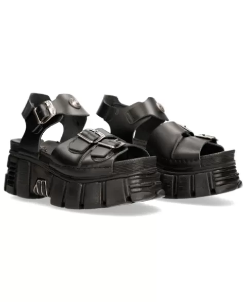 New Rock Sandals | Sandals^Bio Black Tower  M-Bios101Sf-C1