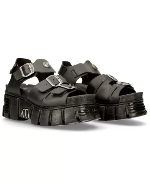New Rock Sandals | Sandals^Bio Black Tower M-Bios101Sf-V1