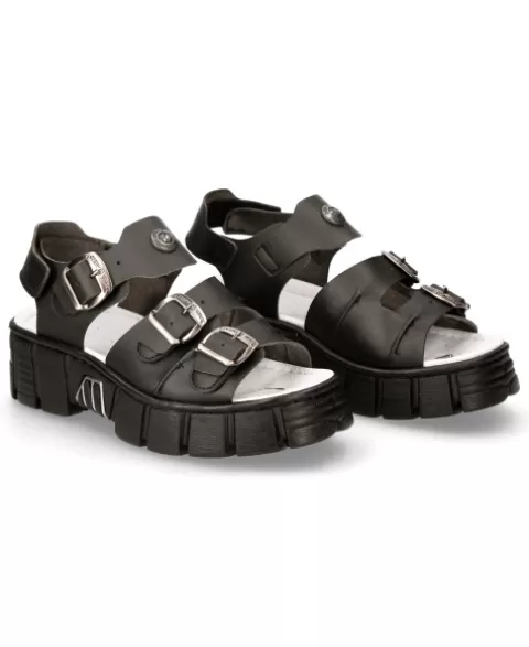 New Rock Sandals^Bio Black Tower M-Bios101Sf-V3