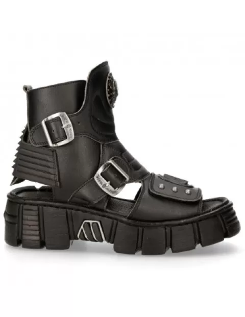 New Rock Sandals^Bio Black Tower  M-Bios106-V2