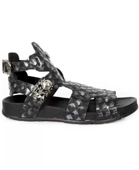 New Rock Sandals | Sandals^Bio Metal Skull M-Bio17-C8