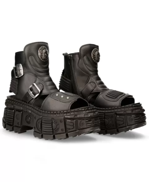 New Rock Sandals | Sandals^Black Tank  M-Bios106-V3