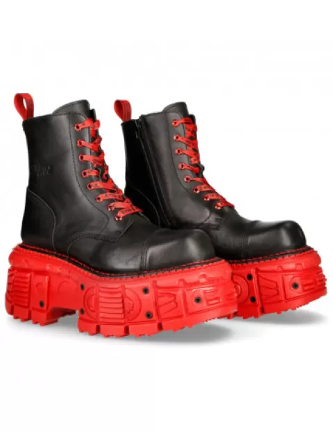 New Rock Military | Military^Boot Black Imperfect  M-Mili083C-C48