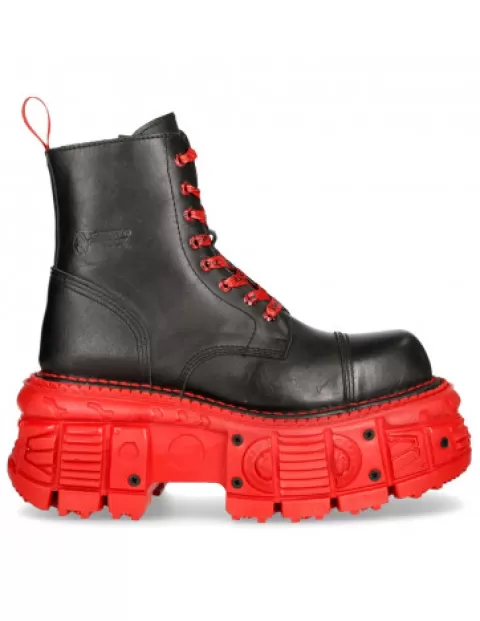 New Rock Military | Military^Boot Black Imperfect  M-Mili083C-C48