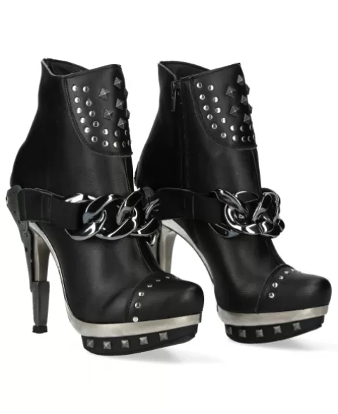 New Rock High heels | Heels^Boot Black Platf.acero  M-Punk003Cad-V1