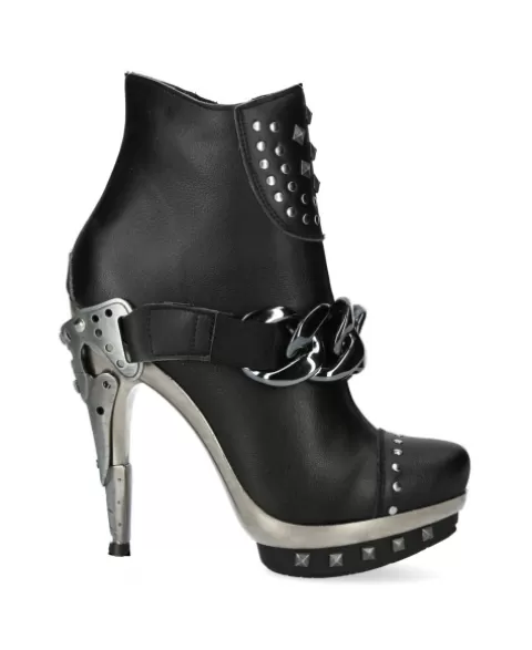 New Rock High heels | Heels^Boot Black Platf.acero  M-Punk003Cad-V1