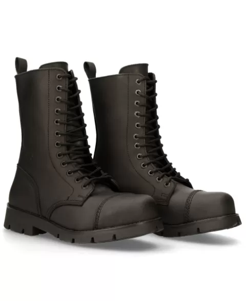 New Rock Military | Military^Boot Black Ranger With Laces M-Ranger112Mt-S1