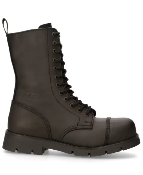 New Rock Military | Military^Boot Black Ranger With Laces M-Ranger112Mt-S1