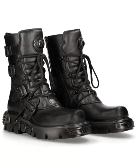 New Rock Boots | Boots^Boot Black Reactor  M-373-S18