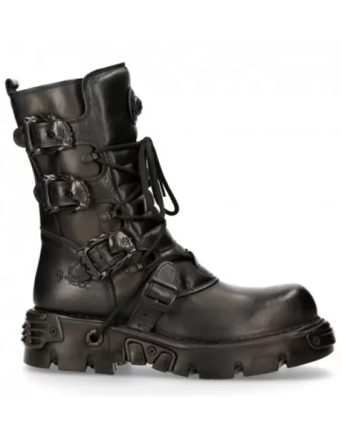 New Rock Boots | Boots^Boot Black Reactor  M-391-S18