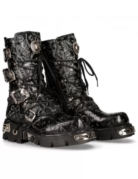 New Rock Boots | Boots^Boot Black Reactor  M-391-S4