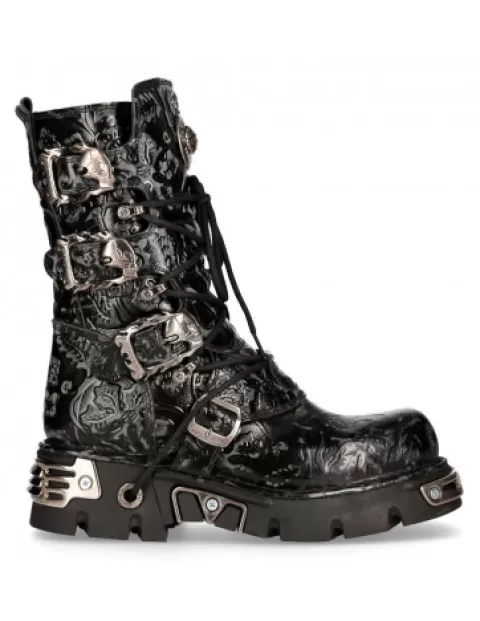 New Rock Boots | Boots^Boot Black Reactor  M-391-S4