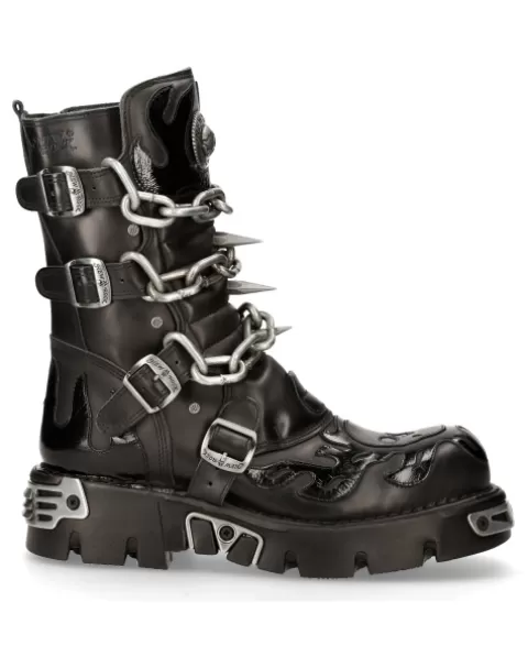 New Rock Boots | Boots^Boot Black Reactor  M-727-S5