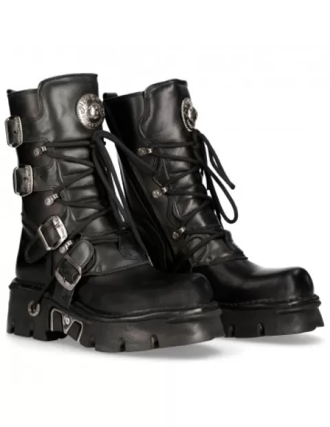 New Rock 373 | Boots^Boot Black Reactor With Laces M-373-S29