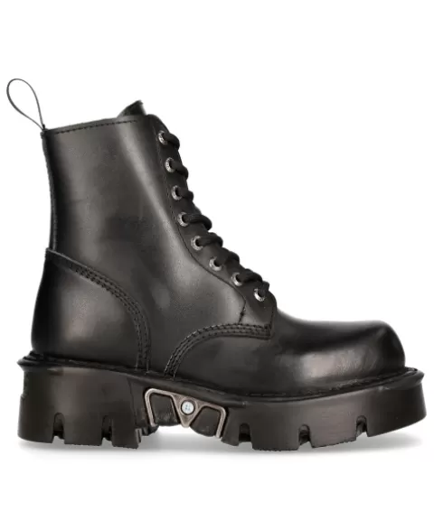 New Rock Boots | Boots^Boot Black Reactor With Laces M-Mili084N-S3