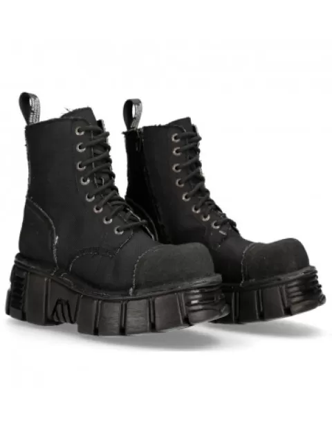 New Rock Eco | Military^Boot Black Tower  M-Mili083C-Rc7