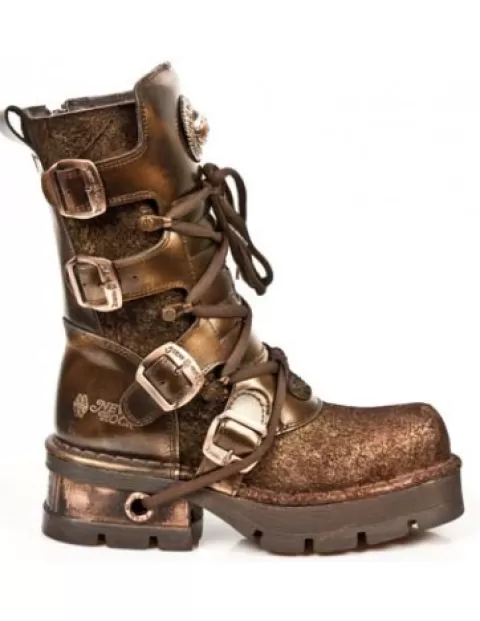 New Rock Steam punk | Steam punk^Boot Metallic M-373-C44