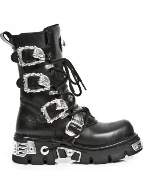 New Rock Rock | Rock^Boot Metallic M-391Silver-C1