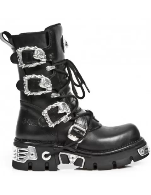 New Rock Rock | Rock^Boot Metallic M-391Silver-C1