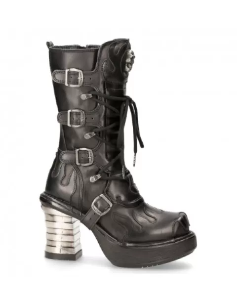 New Rock Heels | Heels^Boot Metallic M-8591-C2