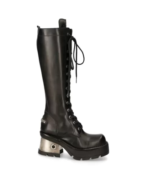 New Rock High boots | High Boots^High Boot Black New With Laces M-236-S1