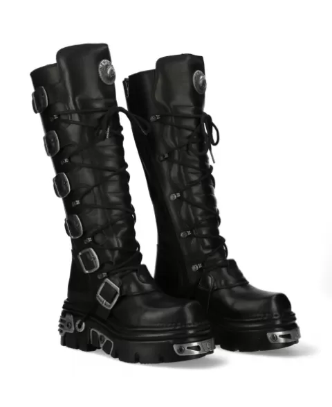 New Rock Boots | Boots^High Boot Black Reactor  M-272-S1