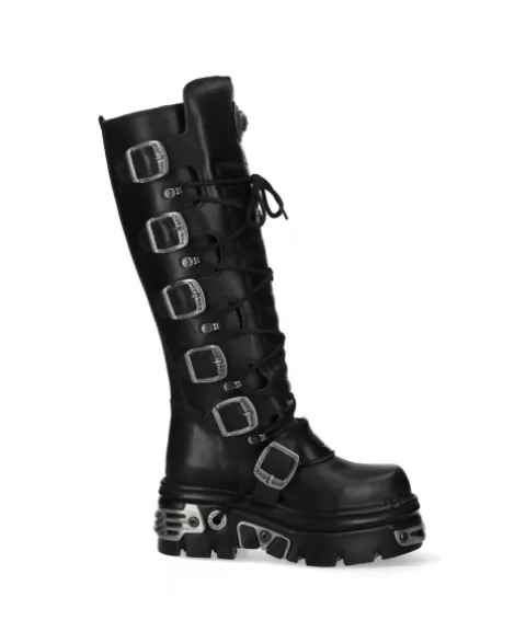 New Rock Boots | Boots^High Boot Black Reactor  M-272-S1