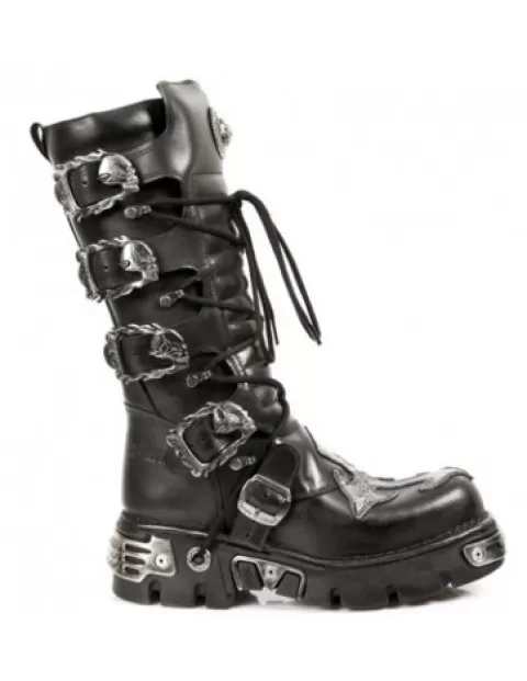 New Rock Boots | Boots^High Boot Black Reactor  M-403-S1