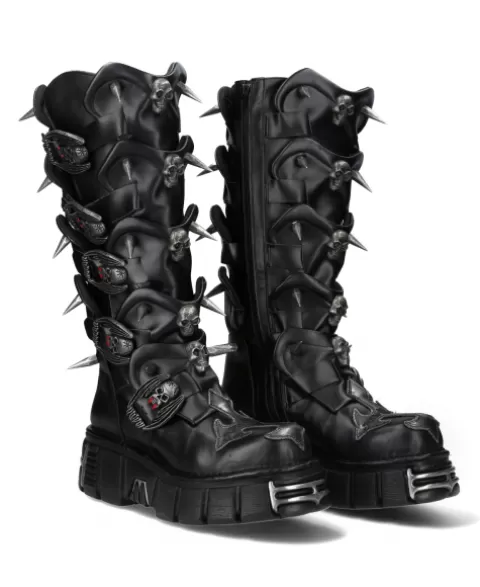 New Rock Platform | Platform^High Boot Black Tower  M-755-C4