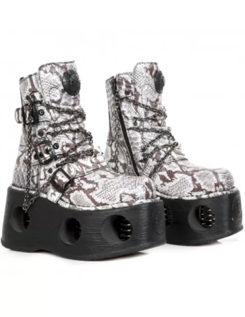 New Rock High heels^Metallic M-1011-C2