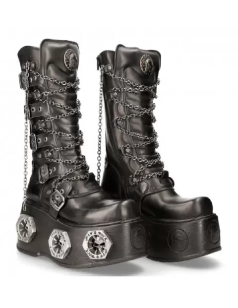 New Rock High heels^Metallic M-1013-C15