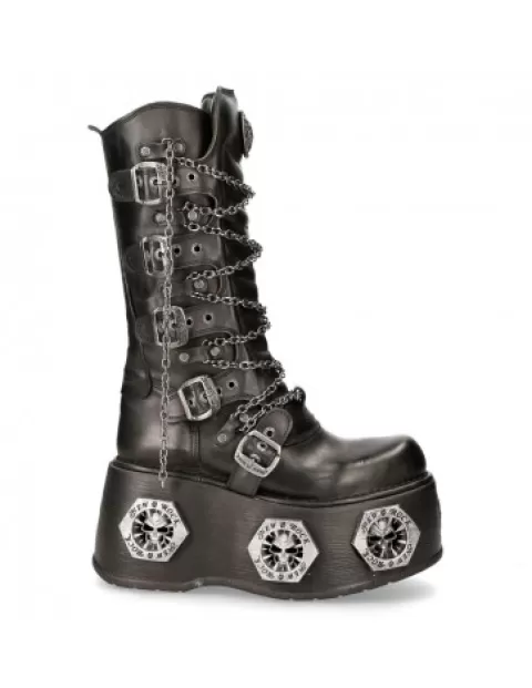 New Rock High heels^Metallic M-1013-C15