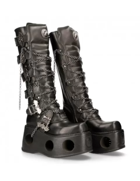 New Rock 373 | High heels^Metallic M-272-C35