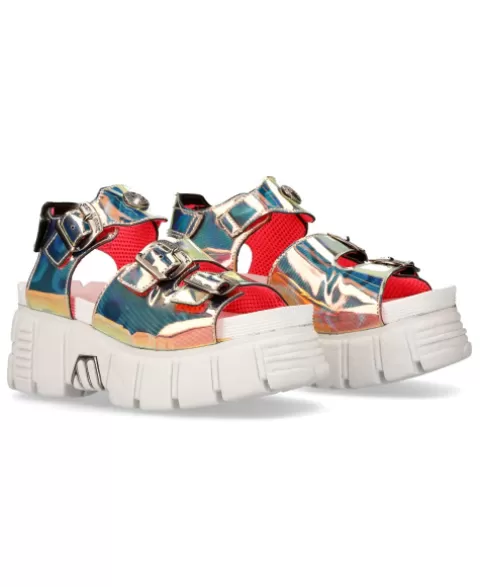 New Rock Sandals | Sandals^Metallic M-Bios101-C9