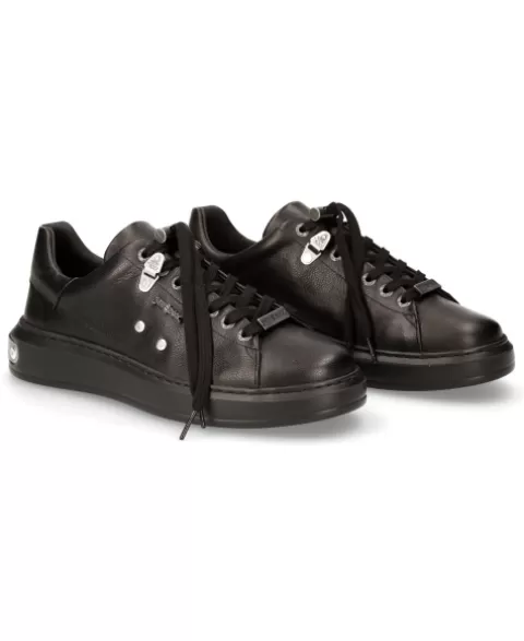 New Rock Street wear^Shoe Black B-Light With Laces M-Pisa101-S51