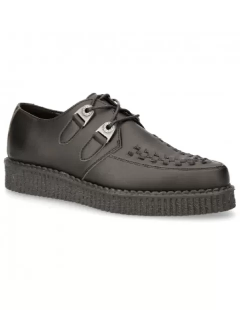 New Rock Creepers | Creepers^Shoe Black Creeper With Laces M-Creepers002-V5