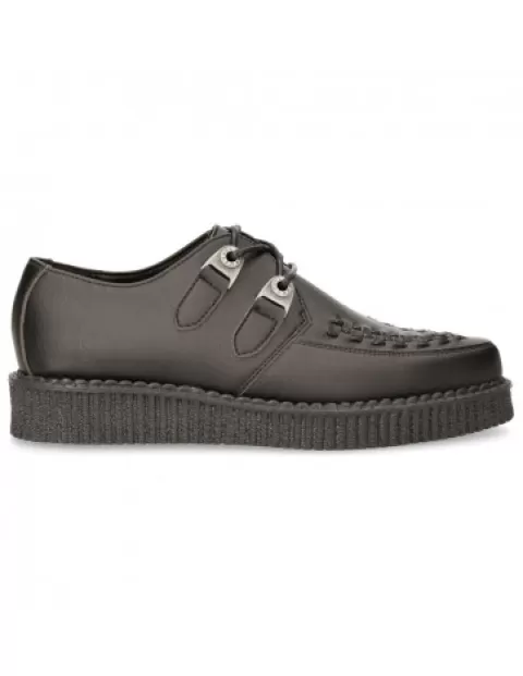 New Rock Creepers | Creepers^Shoe Black Creeper With Laces M-Creepers002-V5